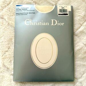 Dior Ultra Sheer Control Top Pantyhose - Gray